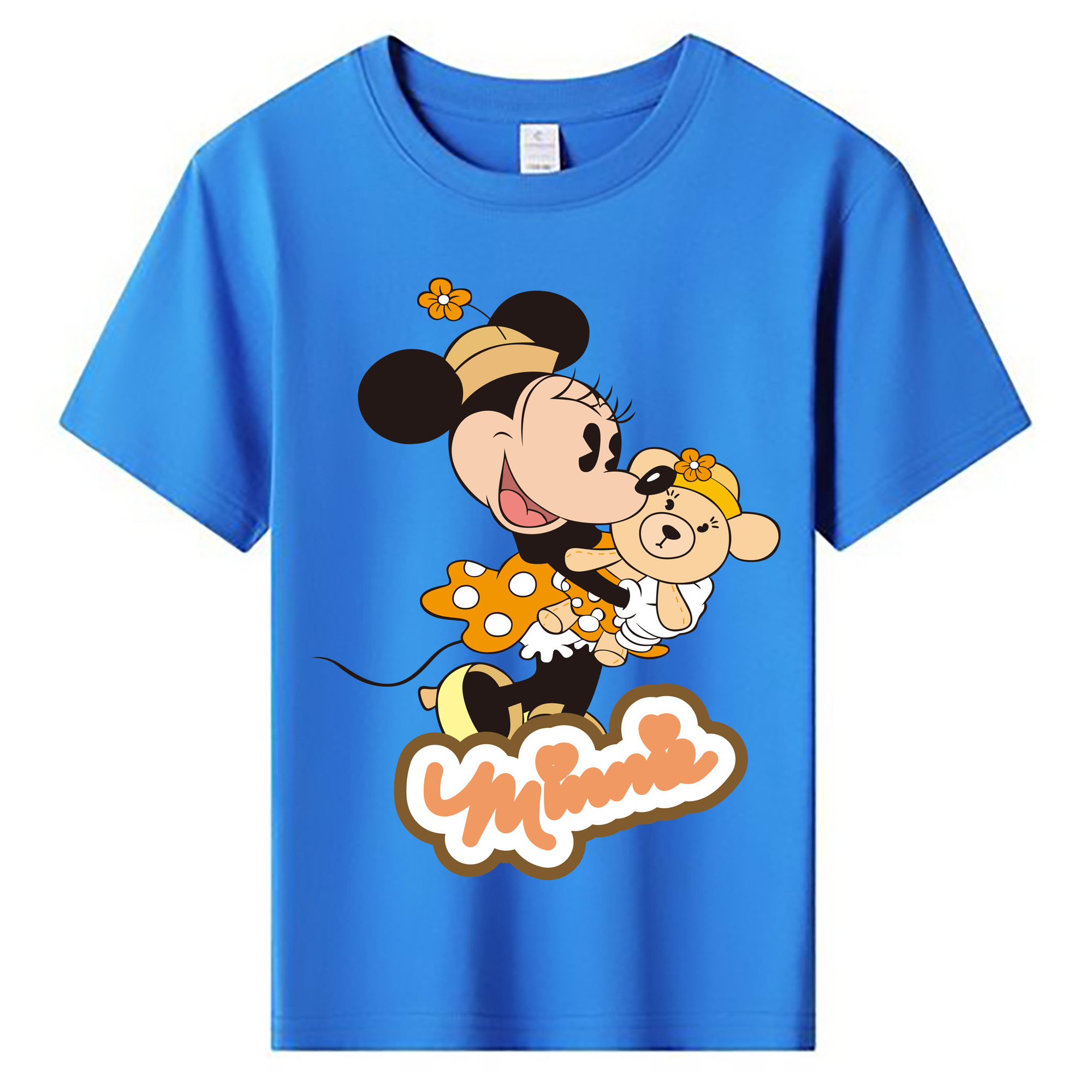 ミッキーマウス Mickey Mouse 綿100％キッズTシャツ（フロントプリント）